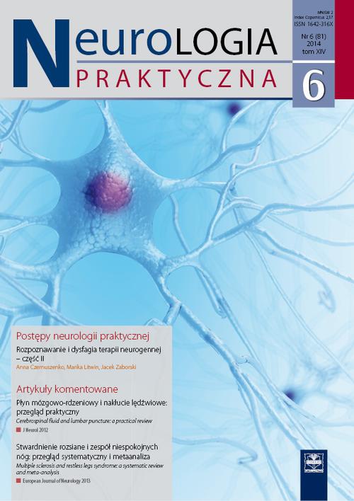 Tytuł: Neurologia Praktyczna 6/2014
Autor: 
Wydawnictwo: Czelej
Formaty: MOBI, EPUB