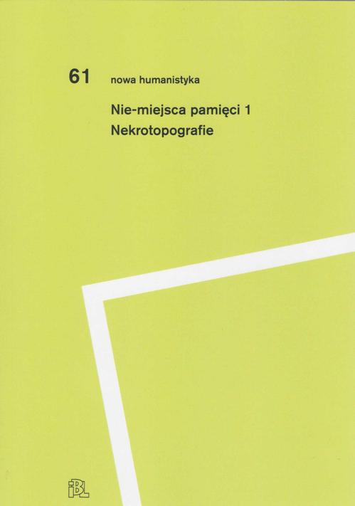 Nie-miejsca pamięci 1 — okładka e-booka