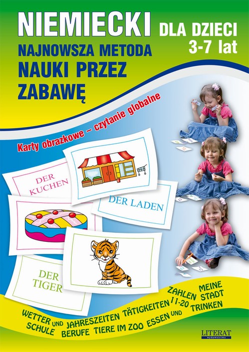 Niemiecki dla dzieci 3-7 lat. Najnowsza metoda nauki przez zabawę — okładka e-booka