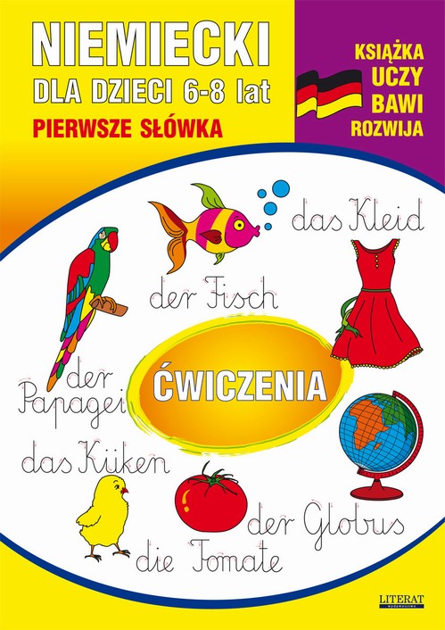 Tytuł: Niemiecki dla dzieci 6-8 lat. Pierwsze słówka. Ćwiczenia
Autor: Monika von Basse
Wydawnictwo: Literat
Formaty: PDF