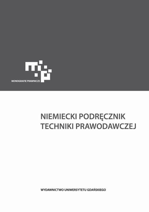 Niemiecki podręcznik techniki prawodawczej — okładka e-booka