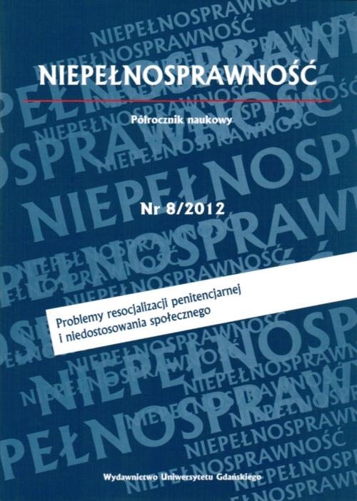 Tytuł: Niepełnosprawność, Nr 8. Problemy resocjalizacji penitencjarnej i niedostosowania społecznego
Autor: Praca zbiorowa
Wydawnictwo: Wydawnictwo Uniwersytetu Gdańskiego
Formaty: PDF