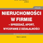 Nieruchomości w firmie – sprzedaż, aport, wycofanie z działalności — okładka e-booka