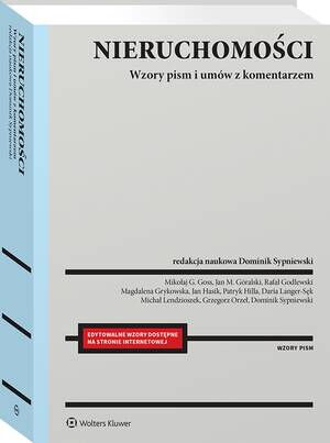 Nieruchomości. Wzory pism i umów z komentarzem — okładka e-booka