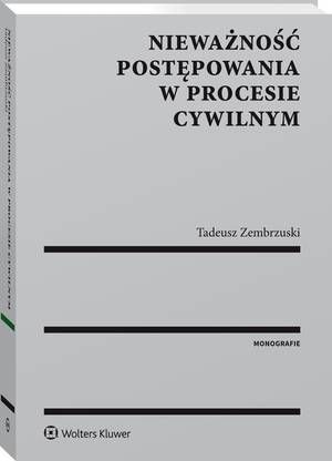 Nieważność postępowania w procesie cywilnym — okładka e-booka
