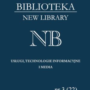 Tytuł: Nowa Biblioteka. New Library. Usługi, technologie informacyjne i media 2016, nr 3 (22)
Autor: 
Wydawnictwo: Wydawnictwo Uniwersytetu Śląskiego
Formaty: PDF