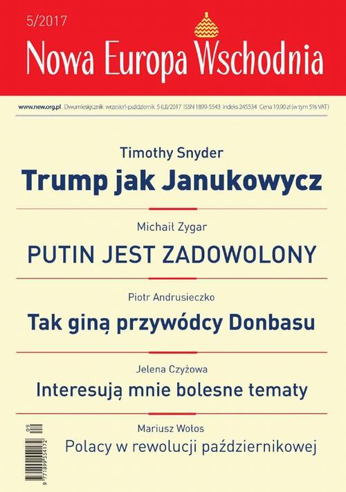 Nowa Europa Wschodnia 5/2017 — okładka wydania