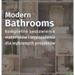Nowoczesna łazienka - przydatne rozwiązania. Katalog z zestawieniami materiałów i wyposażenia. — okładka e-booka