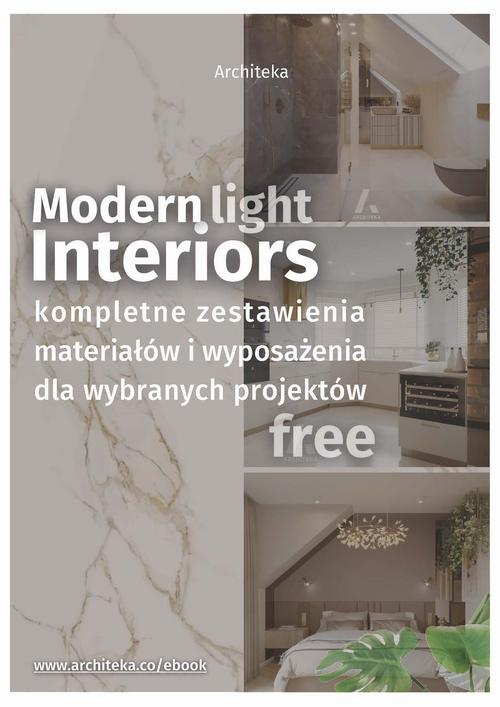 Nowoczesne, jasne wnętrza - przydatne rozwiązania. Katalog z zestawieniami materiałów i wyposażenia. — okładka e-booka