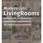 Nowoczesny pokój dzienny - przydatne rozwiązania. Katalog z zestawieniami materiałów i wyposażenia. — okładka e-booka