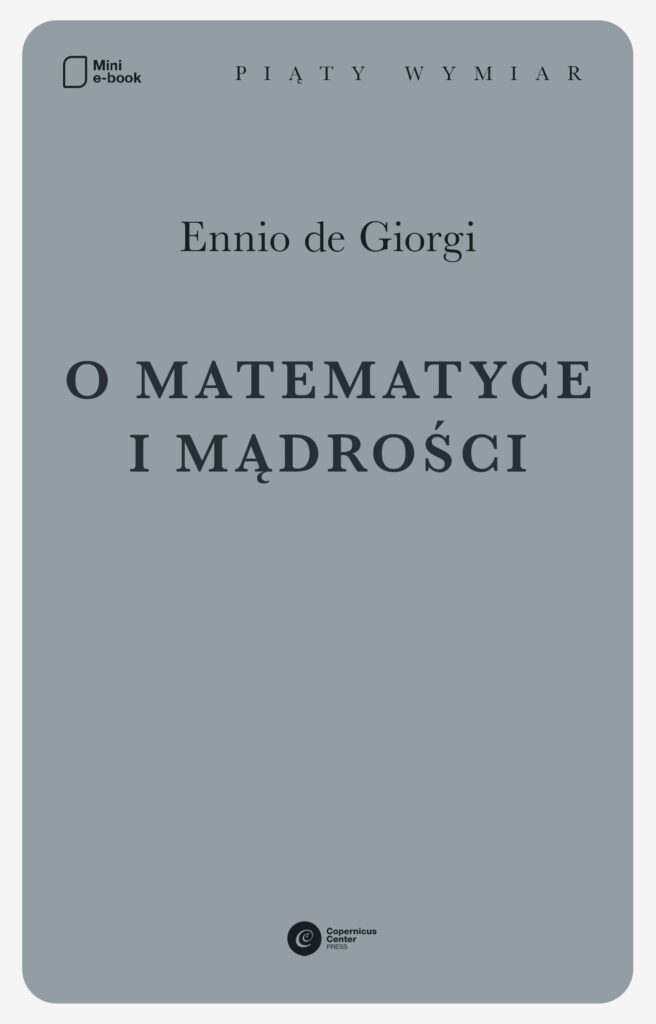 O matematyce i mądrości — okładka