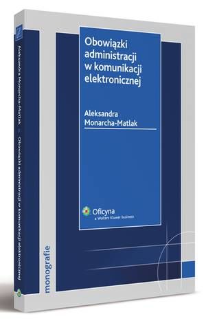Obowiązki administracji w komunikacji elektronicznej — okładka e-booka