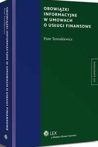 Obowiązki informacyjne w umowach o usługi finansowe — okładka e-booka