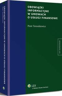 Obowiązki informacyjne w umowach o usługi finansowe — okładka e-booka