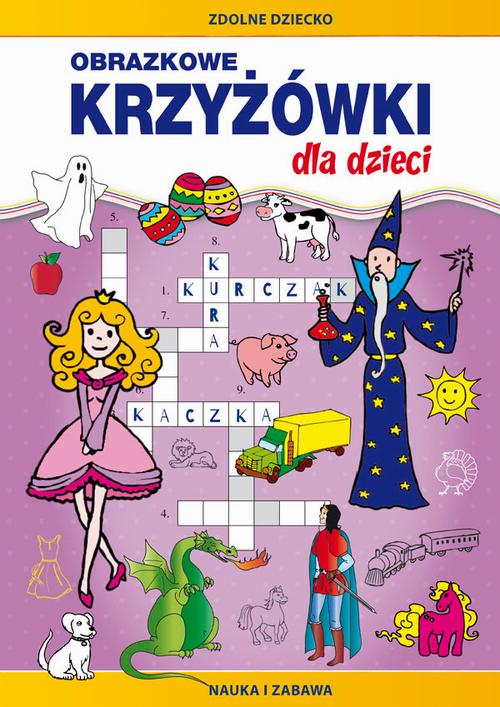 Obrazkowe krzyżówki dla dzieci — okładka