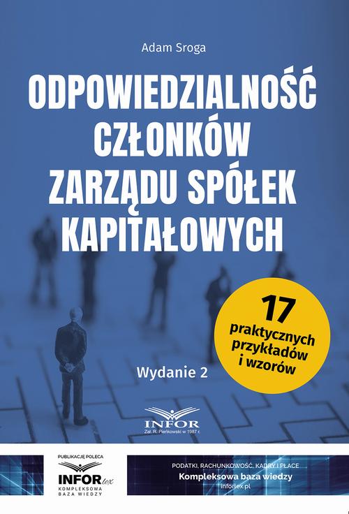 Odpowiedzialność członków zarządu spółek kapitałowych Wydanie 2 — okładka