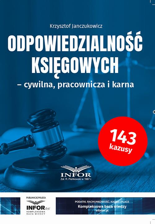 Odpowiedzialnośc księgowych — okładka e-booka
