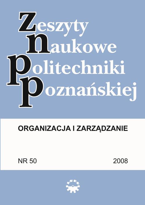 Tytuł: Organizacja i Zarządzanie, 2008/50
Autor: Praca zbiorowa
Wydawnictwo: Wydawnictwo Politechniki Poznańskiej
Formaty: PDF