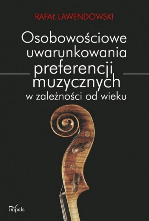 Osobowościowe uwarunkowania preferencji muzycznych w zależności od wieku — okładka e-booka
