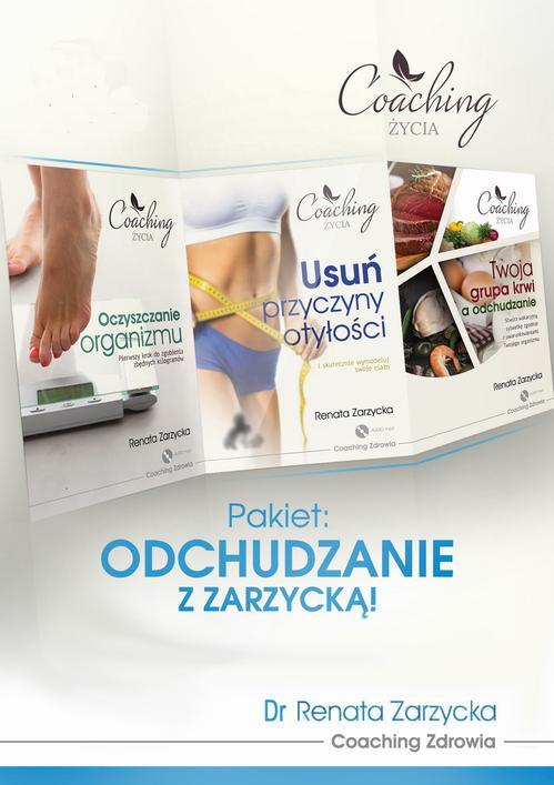 Tytuł: Pakiet 3 w 1: Odchudzanie z Zarzycką! Przyczyny otyłości, oczyszczanie organizmu i dieta zgodna z grupą krwi.
Autor: Dr Renata Zarzycka
Wydawnictwo: Akademia Rozwoju Coaching Życia
Formaty: MP3