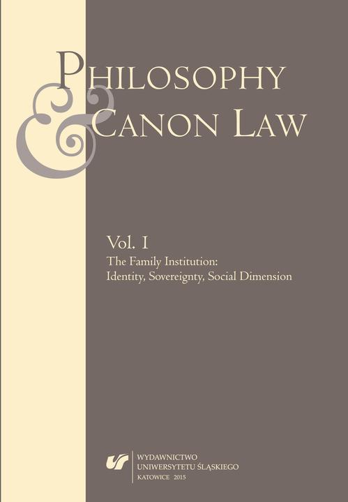 Tytuł: Philosophy and Canon Law 2015. Vol. 1: The Family Institution: Identity, Sovereignty, Social Dimension
Autor:
Wydawnictwo: Wydawnictwo Uniwersytetu Śląskiego
Formaty: PDF