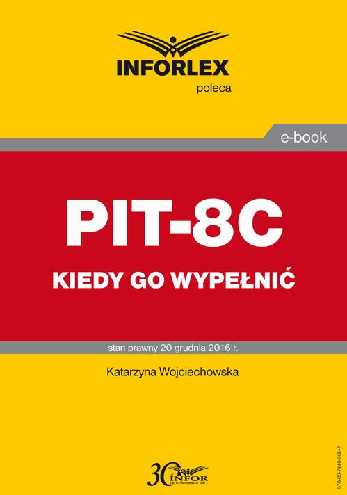 PIT-8C kiedy go wypełnić — okładka e-booka