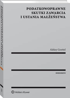 Podatkowoprawne skutki zawarcia i ustania małżeństwa — okładka e-booka