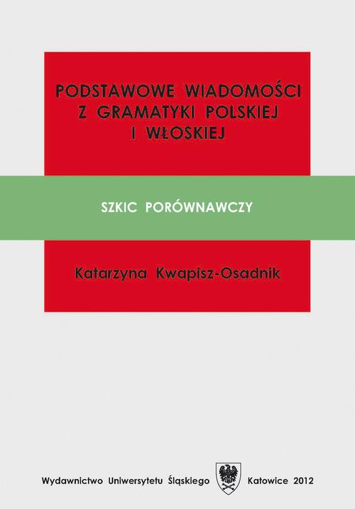 Podstawowe wiadomości z gramatyki polskiej i włoskiej — okładka e-booka