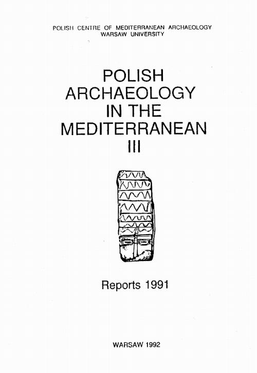 Tytuł: Polish Archaeology in the Mediterranean 3
Autor: 
Wydawnictwo: Wydawnictwa Uniwersytetu Warszawskiego
Formaty: PDF