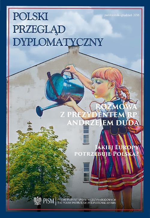 Polski Przegląd Dyplomatyczny 1/2016 — okładka wydania