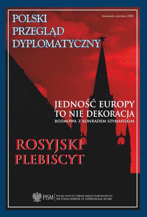 Polski Przegląd Dyplomatyczny 2/2018 — okładka wydania