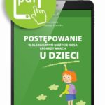 Postępowanie w alergicznym nieżycie nosa i pokrzywkach u dzieci — okładka e-booka