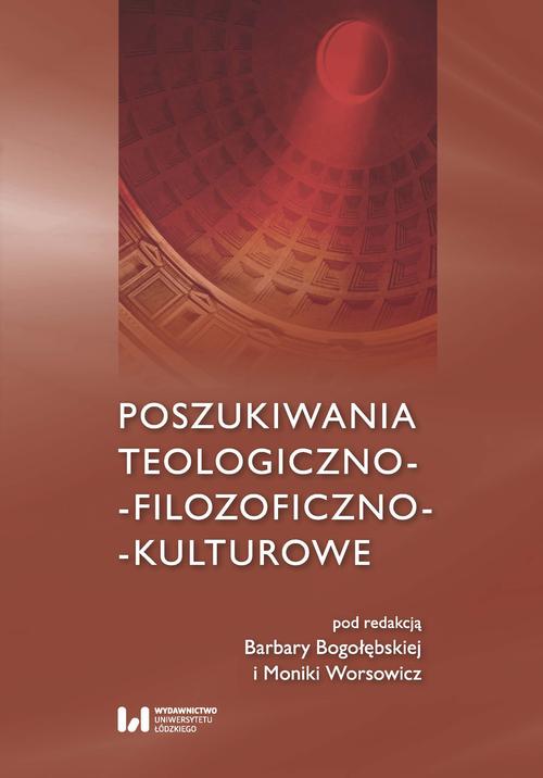 Poszukiwania teologiczno-filozoficzno-kulturowe — okładka e-booka