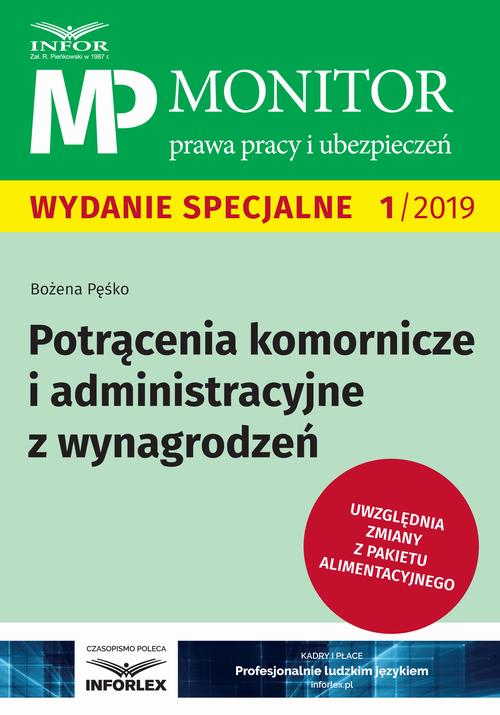Potrącenia komornicze i administracyjne z wynagrodzeń — okładka e-booka