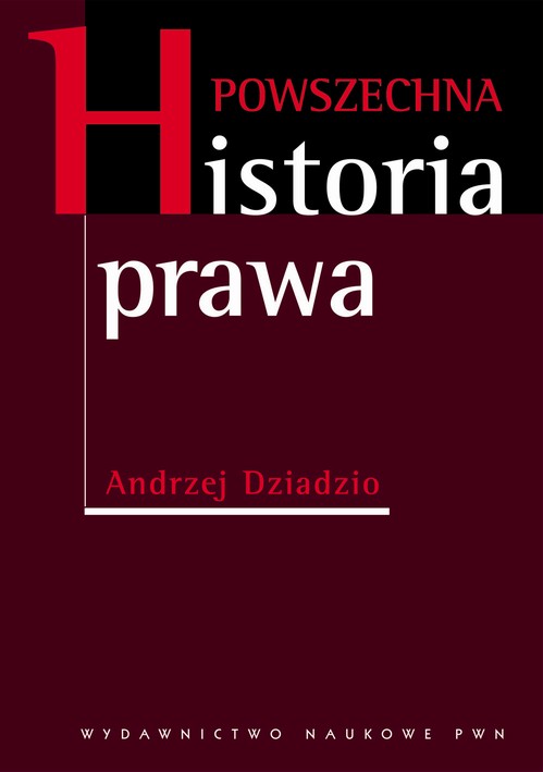 Powszechna historia prawa — okładka e-booka