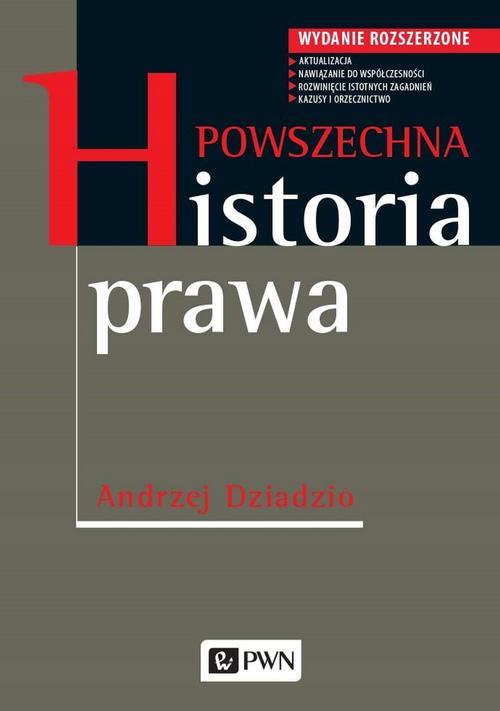 Powszechna historia prawa — okładka e-booka