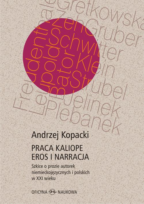 Tytuł: Praca Kaliope. Eros i narracja Szkice o prozie autorek niemieckojęzycznych i polskich w XXI wieku
Autor: Andrzej Kopacki
Wydawnictwo: Oficyna Naukowa
Formaty: PDF