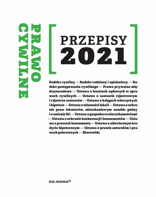 Prawo Cywilne Przepisy 2021 — okładka e-booka