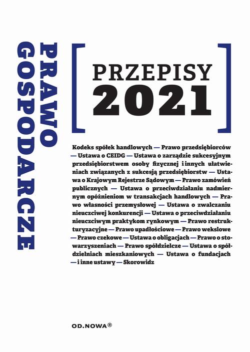Prawo gospodarcze Przepisy 2021 — okładka e-booka