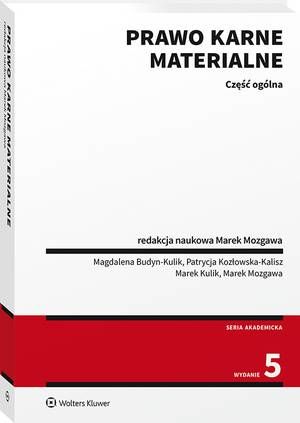Prawo karne materialne. Część ogólna — okładka