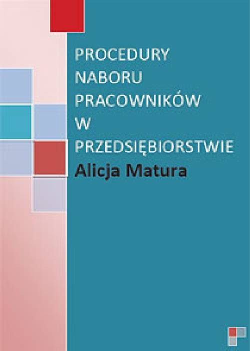 Procedury naboru pracowników w przedsiębiorstwie — okładka e-booka