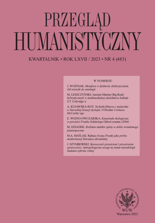 Tytuł: Przegląd Humanistyczny 2023/4 (483)
Autor: 
Wydawnictwo: Wydawnictwa Uniwersytetu Warszawskiego
Formaty: PDF