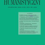 Przegląd Humanistyczny 2024/1 (484) — okładka wydania