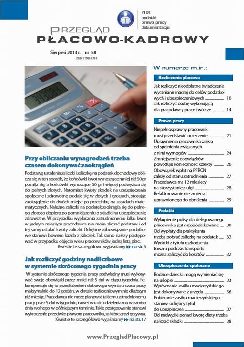 Tytuł: Przegląd płacowo-kadrowy sierpień 2013 r. nr 58
Autor: 
Wydawnictwo: Oficyna Prawa Polskiego
Formaty: PDF