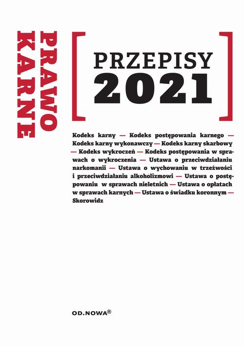Przepisy 2021 Prawo karne sierpień 2021 — okładka e-booka