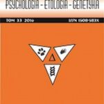 Psychologia-Etologia-Genetyka nr 33/2016 — okładka wydania