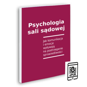 Psychologia sali sądowej — okładka e-booka