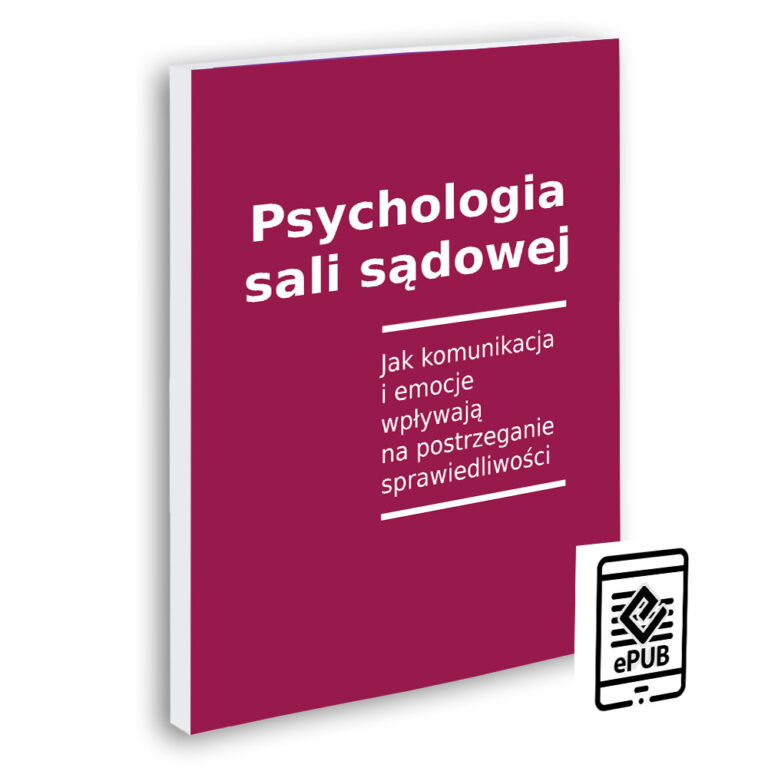 Psychologia sali sądowej — okładka