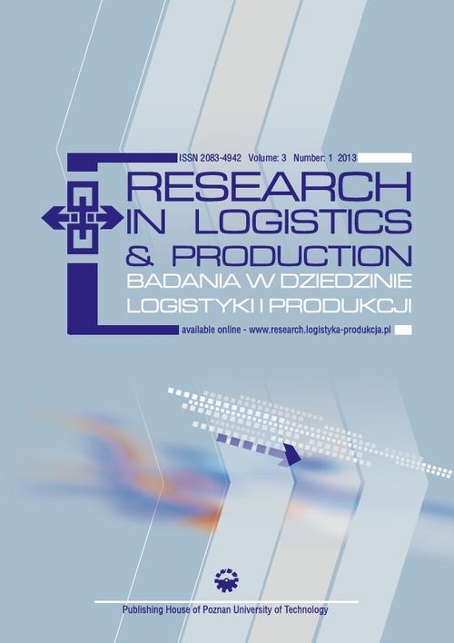 Tytuł: Research in Logistics & Production - Badania w dziedzinie logistyki i produkcji, Vol. 3, No. 1, 2013
Autor: Praca zbiorowa
Wydawnictwo: Wydawnictwo Politechniki Poznańskiej
Formaty: PDF