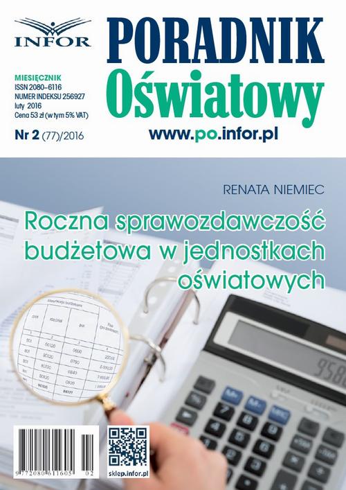 Roczna sprawozdawczość budżetowa w jednostkach oświatowych — okładka e-booka